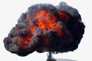 黑色蘑菇云免抠