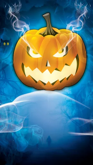 炫彩万圣南瓜H5背景高清