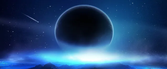 星空月亮背景高清