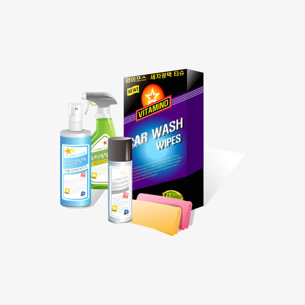多样汽车防护用品免抠