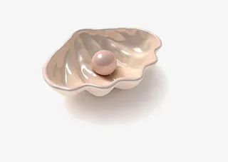 贝壳中的珍珠免抠