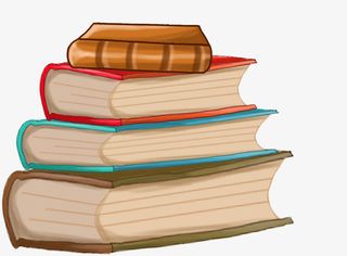 卡通手绘学习书本免抠