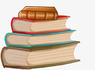 卡通手绘学习书本免抠