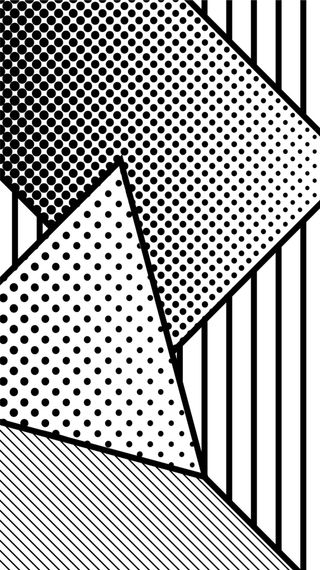 黑白简约几何时尚画报广告高清