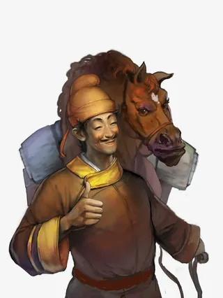运输队的马夫立绘人物免抠