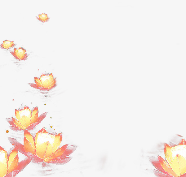 古风，中国风，莲花，水墨画免抠