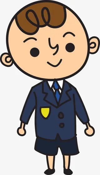 做毕业演讲的小学生免抠