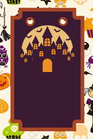 万圣节海报背景素材高清