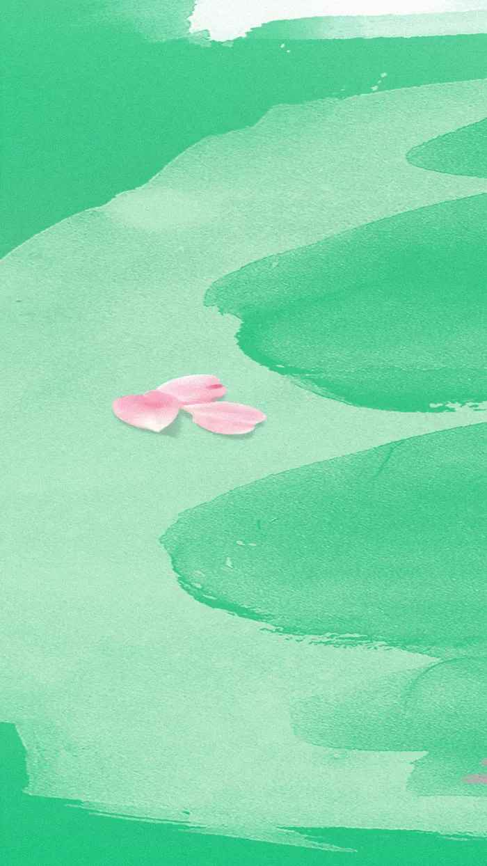 粉色花瓣H5背景高清