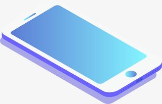 2.5D手机产品立体插画免抠