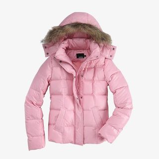 粉色羽绒服免抠