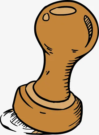 创意水彩盖章插画装饰免抠