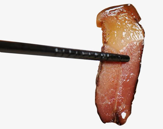 筷子夹腊肉免抠