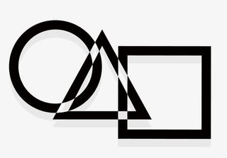 矢量圆三角和正方形免抠