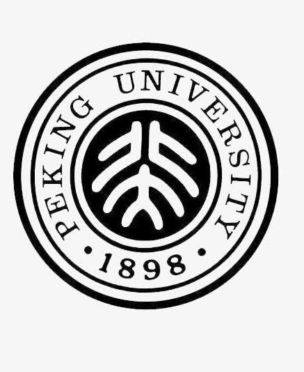 北京大学黑白logo素材免抠
