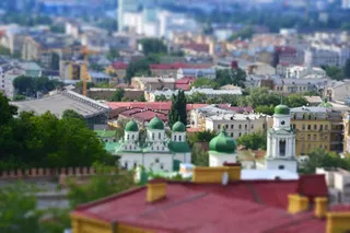 模糊虚化朦胧城市免抠