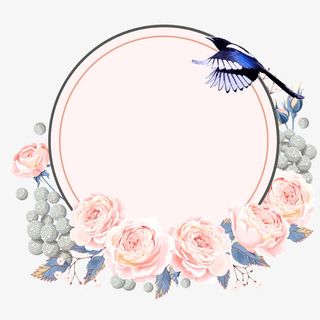 清新古风圆圈免抠