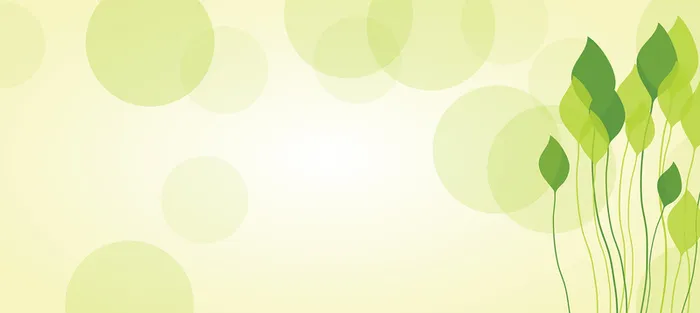 小清新花卉浅绿夏日促销banner高清