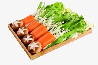 菌类时蔬拼盘摄影免抠