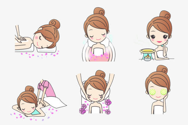 按摩女孩免抠