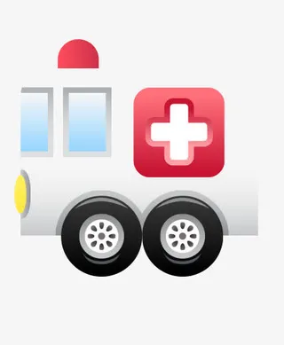 卡通救护车免抠