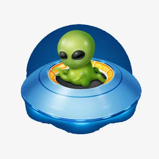 外星人飞船PNG免抠