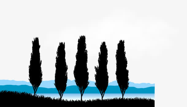 风景矢量免抠