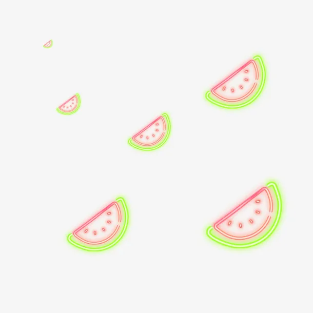荧光西瓜免抠免抠