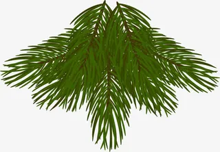 绿色叶子圣诞元旦素材免抠