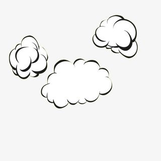 简笔烟雾免抠