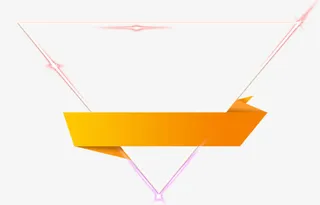 三角形白色促销牌匾免抠