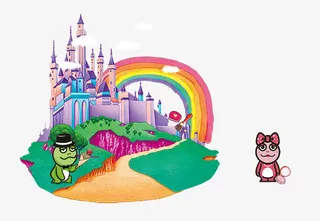 女生节卡通背景元素