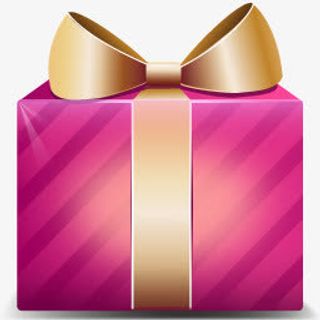 圣诞礼物盒红色礼盒图标免抠