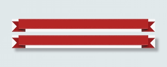 红色横向边框节日免抠