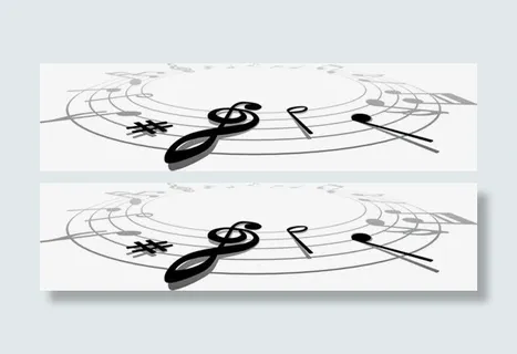 音符样式招聘海报免抠