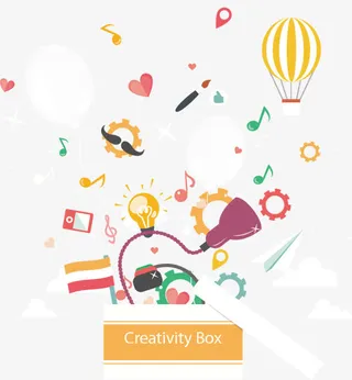 创意盒子矢量图免抠