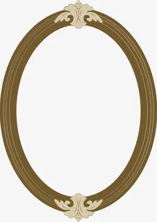 矢量欧式复古椭圆边框免抠