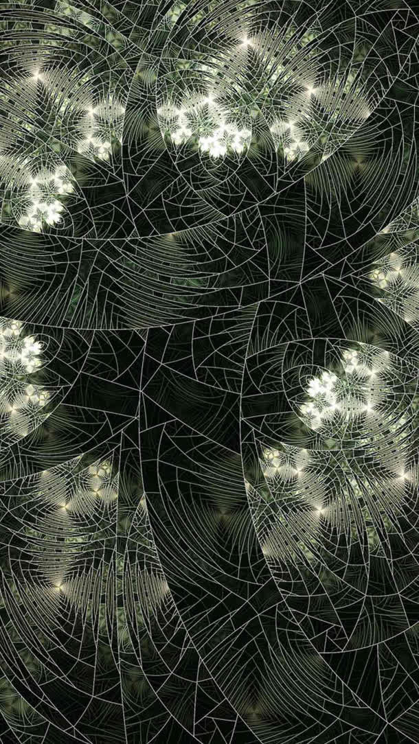 白色线条花纹光效免抠