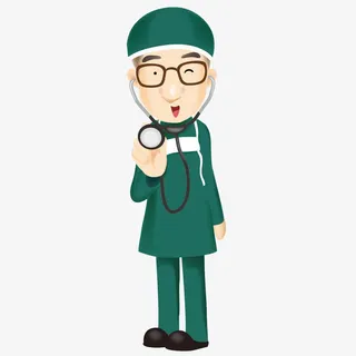 矢量图案素材健康体检医护人员免抠