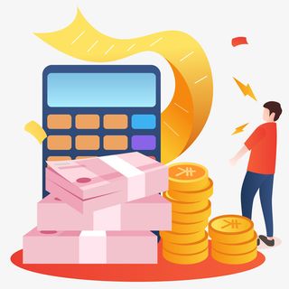 借贷钱币小场景免抠