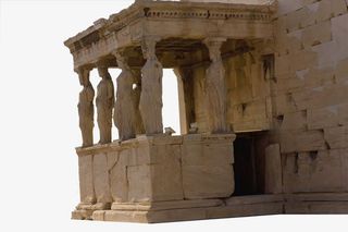 古希腊神话人物雕塑建筑遗址免抠