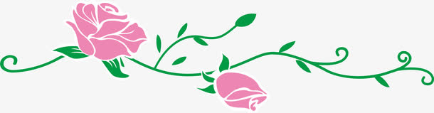 彩色玫瑰花免抠