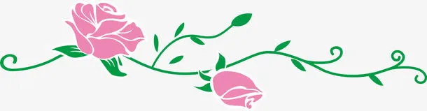 彩色玫瑰花免抠