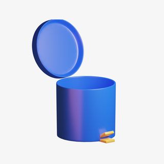 C4D立体3D模型卡通垃圾桶免抠