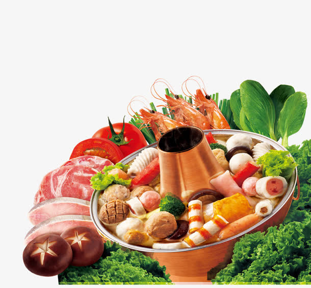 火锅料理免抠