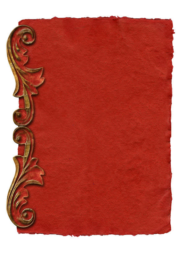 立体花纹红色背景