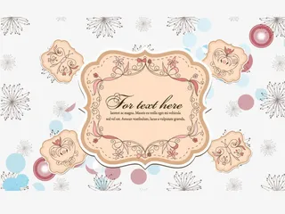 矢量简洁文字背景