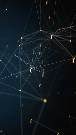 黑色几何光点H5背景高清