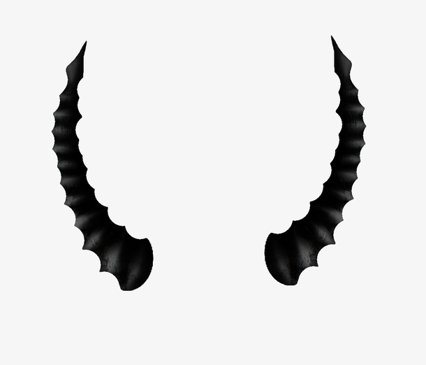 哥特，png，素材，恶魔角免抠