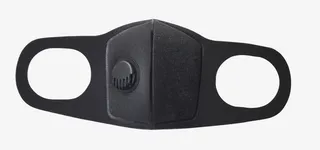 实物黑色防雾霾口罩免抠